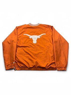 Vintage Y2K Texas Longhorns Burnt Orange Boxy Pullover Windbreaker Jacket Medium